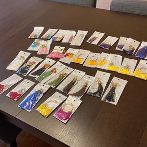 34 pairs of earrings Brand New